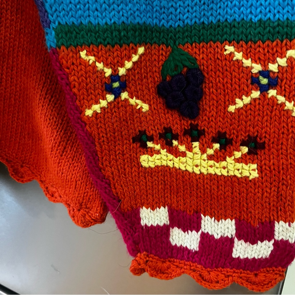 Vintage Wool Cottagecore Patchwork Eclectic Grand… - image 8